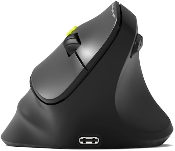 Portdesigns Ergonomic Black Wireless Mouse - 1