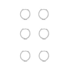 5Silver- 3 pairs 6.0 Millimeters