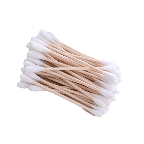 Preisvergleich Produktbild Dailyinshop Doppelkopf Wattestäbchen Baumwollnasenohren Reinigung Gesundheitspflegewerkzeuge Frauen Make-up Baumwollknospen Tipp für medizinische Holzstäbchen