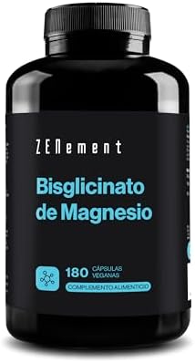 Bisglicinato de Magnesio, 350 mg de magnesio elemental/dosis diar...