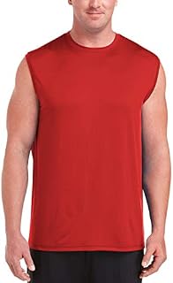 Amazon Essentials Men's Big & Tall Tech Stretch Muscle Shirt, Red, 4XLT