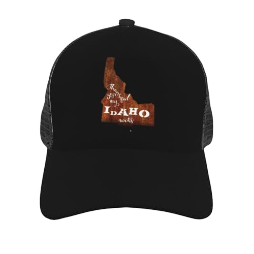 Idaho Roots Mesh Baseball Cap - Classic Adjustable Peak Cap, Trucker Hat for Men & Women2
