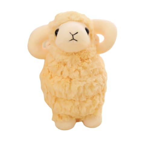羊 ヒツジ ぬいぐるみ 抱き枕 25-42CM ふわふわ もちもち かわいい 動物 おもちゃ 子供 彼女へ 誕生日 プレゼント 贈り物 ふかふか 柔らかい お祝い 入園祝い 入学祝い バレンタイン 3色選択 (イエロー,42cm)