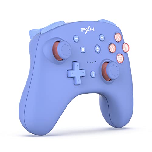 Pxn 9607X Wireless Switch Pro Controller, Usb Rechargeable Dual Shock Gamepad Joystick Support Nfc For Switch/Lite/Oled & Pc & Ios (Blue) #TOP14