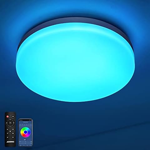 JDONG Plafonnier Bluetooth 24W Cover