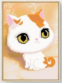 Amazon クロスステッチ 猫 刺繍キット 簡単 初心者向け 子供向け 10歳以上 刺しゅうキット 通販