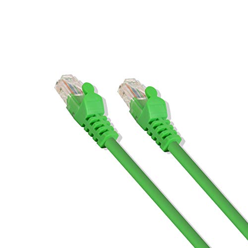 Cable de red Cat-6 UTP verde 5ft RJ45 miniatura 3