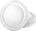 Lillian Collection Ruffle Plastic Dinner Plates - 10 1/4