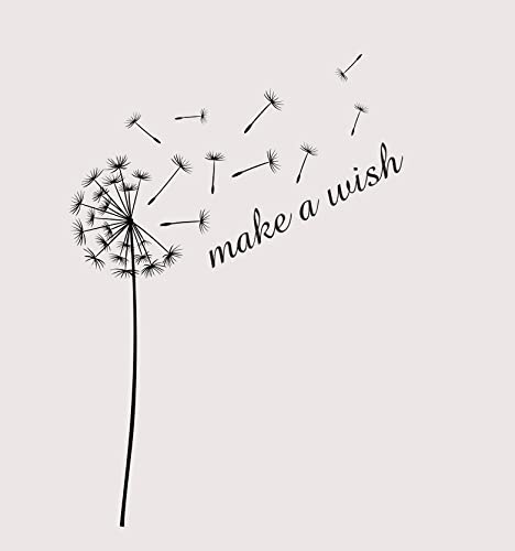 Artistic Sponge Dandelions,Make A Wish'' Reusable Stencil A3 A4 A5 Modern Style Decor Craft Floral / J13 (Mylar Reusable Stencil, A5 Size - 148 X 210 Mm, 5.8 X 8.3 In)