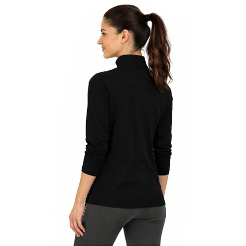 Image of Women's Cotton Regular Fit Tshirt Full Sleeve Zipper