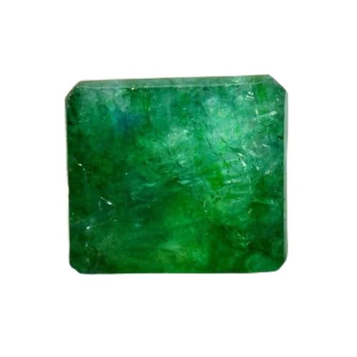Pierre précieuse émeraude naturelle de 5 carats carrée pour vos bijoux