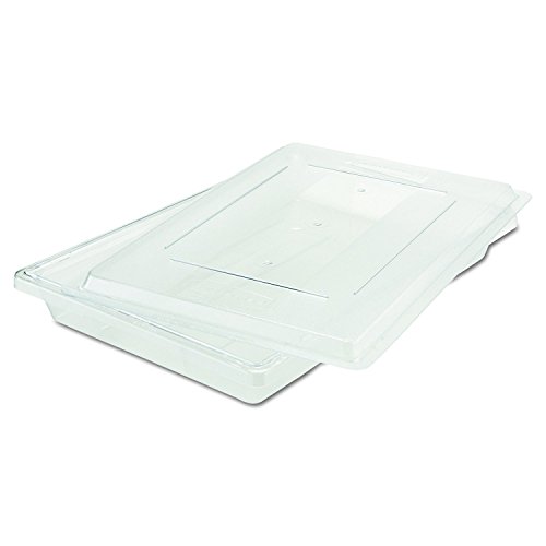 Rubbermaid Commercial Products Polycarbonate Food Storage Box/Tote, 5 Gallon, Clear, for Restaurant/Kitchen/Cafeteria