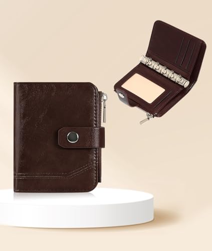 Women Slim Wallet,Zipper Coin Pocket, Notes Planner Wallet Organizer