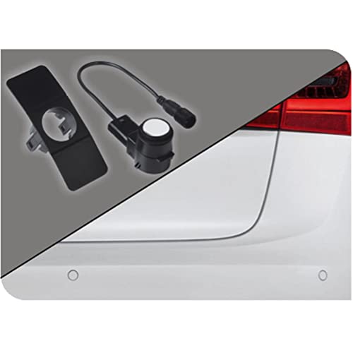 RYDEEN BF470P Ultrasonic Flush Mount OEM Look Parking Sensor for Front Object Sensing with Buzzer and LED, Extra Cables for Small/Mid-Size Passenger Vehicles for Plastic Bumpers Only