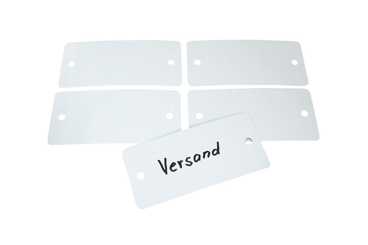 Warenanhänger aus Metall 55x115 mm Metalletiketten 606351 Metallanhänger Hängeetiketten (1000)