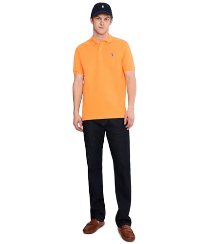 Image of U.S. POLO ASSN. Men Cotton Regular Fit Solid Polo With Small Pony