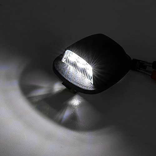 LED License Plate Lights Compatible With 1999-2004 Nissan Xterra, 1998-2004 Nissan Frontier OEM Led Number Lamps Replacement 12-SMD White Rear Tag Light Assembly Kit Error Free by NSLUMO - Image 6