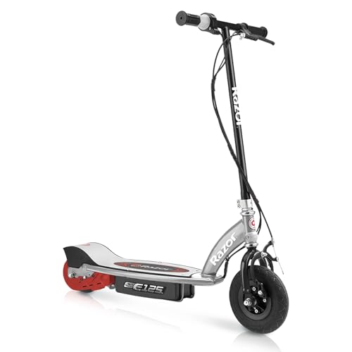 Razor E125 Kids Ride On 24V Motorized Battery Powered Electric Scooter Toy, Speeds up to 10 MPH with Brakes, and 8