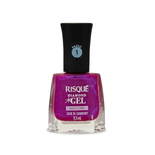 Esmalte Risqué Diamond Gel Licor de Cranberry Metálico 9,5ml