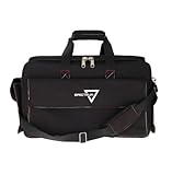 BCW Spectrum Board Game Bag - Black | Durable Duffle for 6-8 Board Games | Expandable Pockets & Storage | Comfortable Removable Shoulder Strap | Easy Top & Side Access