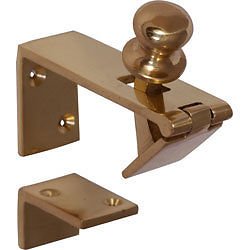 Ironmongery World Gold Solid Polished Brass Bar Shop Counter Flap Catch