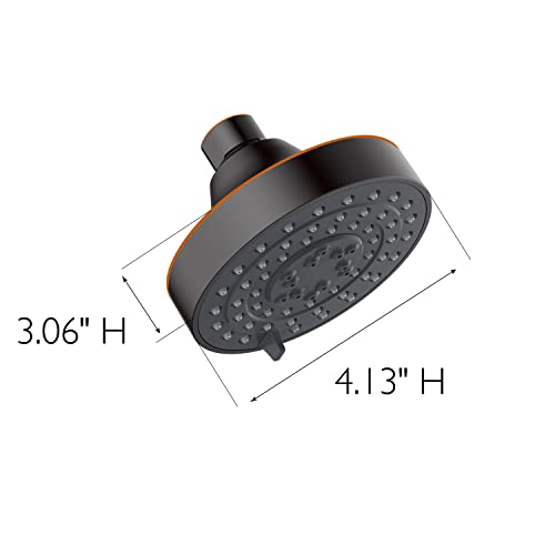 Image of Design House 595116 Middleton II Transitional 3-Function Shower Head for Bathroom, Oil Rubbed Bronze