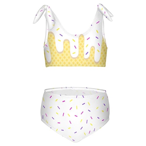 Image of Girls Tankini Swimsuit Bathing Suit Two Piece Bikini Summer Beach Swimwear with Adjustable Strap 3-12 Years