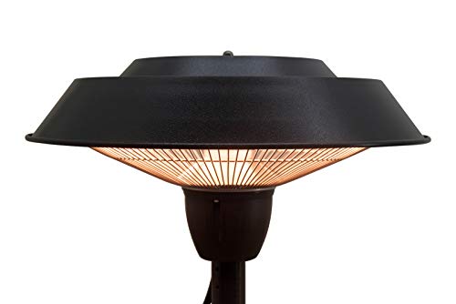 Jet-Line® | Elektrischer Heizstrahler | Heizlampe Pollux | Terrassenstrahler schwarz | Terrassenheizer in Form einer Tischlampe | Stehlampe outdoor | 1500 W