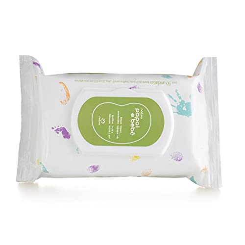 Lenços Umedecidos Mamãe Bebê Natura 50 Unidades