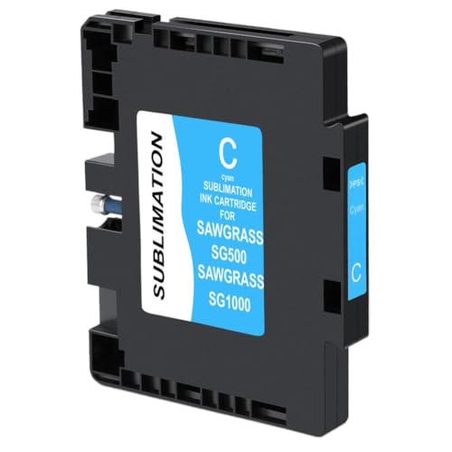Cartouche sublimation cyan Plug and Play haute fidélité pour série SG500 et SG1000