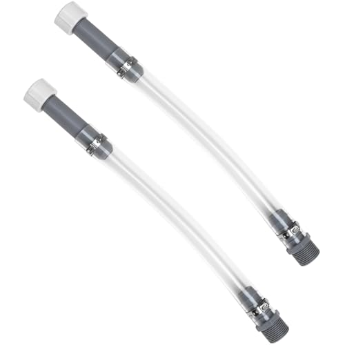 Mapleza 2-Pack Fuel Jug Hose - 5 Gallon Gas Can Hose Replacement with Upgraded Filter Design - Compatible with 5.5 & 3 Gallon Jugs - Easy Pour No Spills