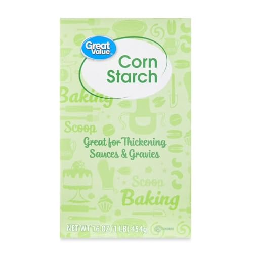 Corn Starch Powder, 16 oz â€“ Fine Texture Cooking and Baking Ingredient for Thickening Sauces, Soups and Gravies, Multi-Purpose Pantry Staple for Kitchen Recipes