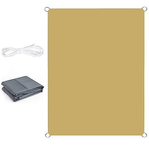 Voile d’ombrage 1.8 x 4 m vent résistant à l'eau extérieur crème - 2