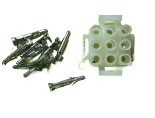 20 Sets 6.35mm Elevator Cable Gland 9 Holes 1-480706-0 J0614AV6 + Terminal (with pins)