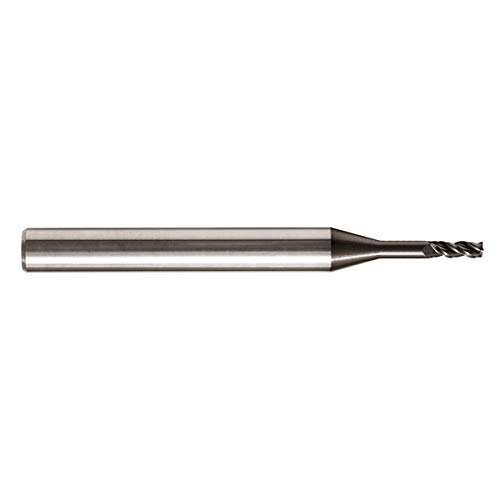 Redline Tools - 3/64 (.0469) Single End Corner Radius Carbide End Mill, Alcrn Coated, 3 Flute .1410 Loc .0100 Radius, Round Shank Type, 2.5000 Oal - Rem1047 #TOP19