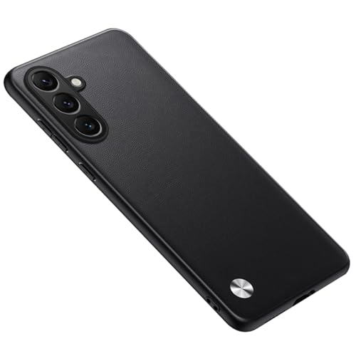 Étui en cuir Galaxy S26 Plus housse fine anti-choc noire