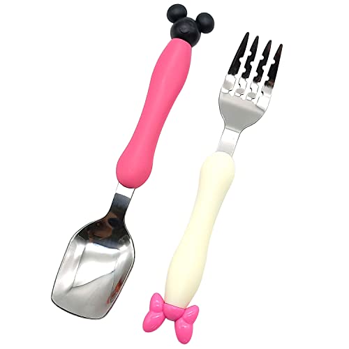 Children Spoon Fork Set Baby Feeding Spoon Stainless Steel Kids Eating Utensils Toddler Baby Flatware Accessories