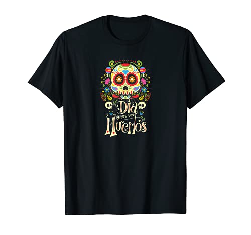 Dia De Los Muertos - Disfraz de calavera mexicana de azúcar Camiseta