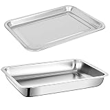 bandeja de tincion laboratorio 【Fácil de usar】 El borde más profundo puede contener más alimentos y evitar que el jugo de los alimentos fluya por todas partes. La excelente superficie lisa como un espejo es menos pegajosa a los alimentos y es muy fácil de limpiar.