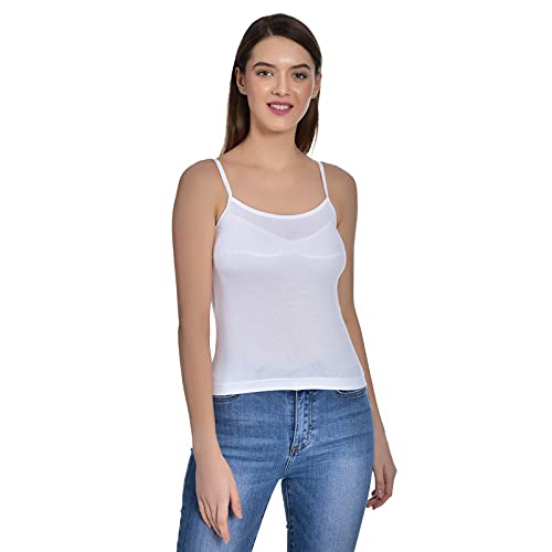 Image of Women's Regular Fit Cotton Camisole Slip Spaghetti Combo Pack of 1
