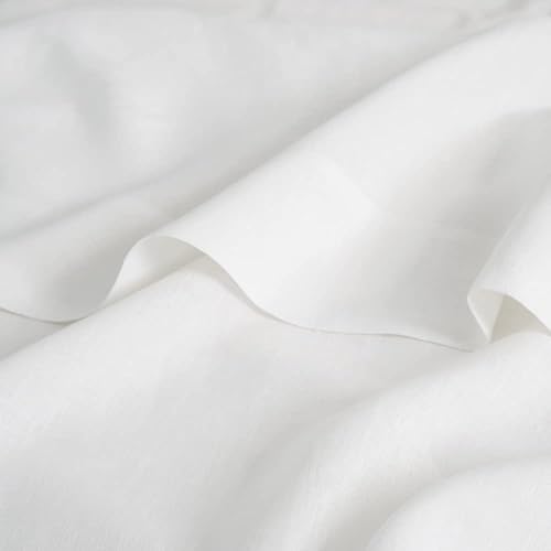 Miniatura 5 de DAPU Sábana encimera de lino 100% lino puro de Normandía, sábana encimera de lino francés con lavado a la piedra ultra suave, transpirable y