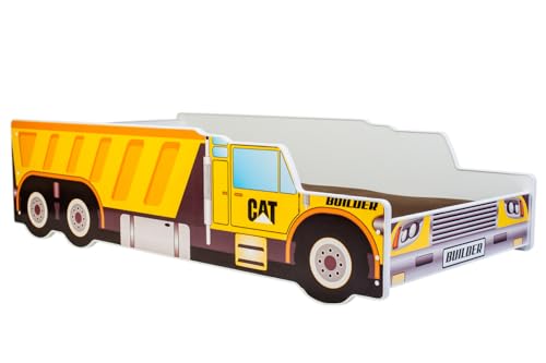 KOBI Letto Singolo Bambino Camion da cantiere160 con Materasso