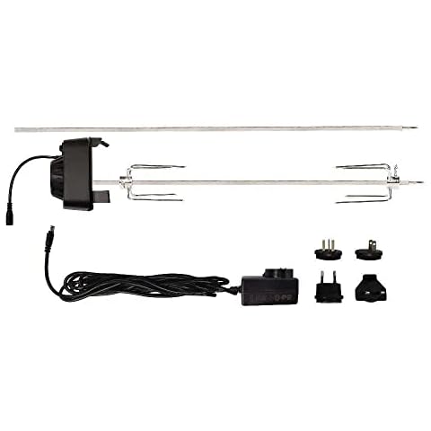 Masterbuilt® Gravity Series Rotisserie Accessory Attachment with Stainless Steel Spit Rods, Meat Claws and and Electric Power Source, Model MB20091220 Cover
