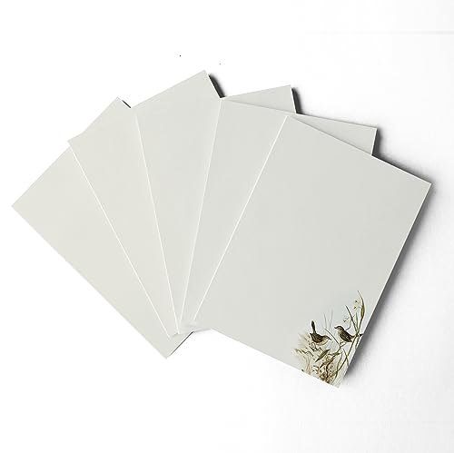 Image of alterEgo Letter Writing Paper and Envelopes (A5 Size, Pack of 24) - Stationery Ideal for Poems, Lyrics, Invitation, Expressing Gratitude etc - with Envelopes made of premium Kraft paper (Avian Duo)