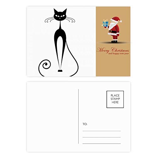 Cartes postales chat noir en papier premium cartonné avec illustrations de qualité
