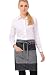 Chef Works AW046-IBL-0 Manhattan Half Bistro Apron, Indigo Blue