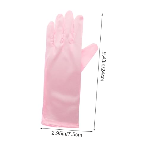 SAFIGLE 3pairs Boy Girl Decorative Gloves Stylish Girls Dress Gloves for Parties for Flower Girls and Dance2