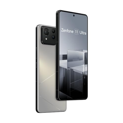 ASUS Zenfone 11 Ultra Unlocked Android Phone, US Version, 12GB+256GB, 6.78” FHD+ AMOLED 120Hz Fast Display, 26-Hour Battery Life with 5500mAh, Stabilized Triple Camera, 5G Dual SIM, Misty Gray