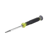 Klein Tools 32581 4-in-1 Electronics Screwdriver Set with 2 Slotted&comma; 2 Phillips Precision Machined Bits&comma; Ideal for Terminal Blocks