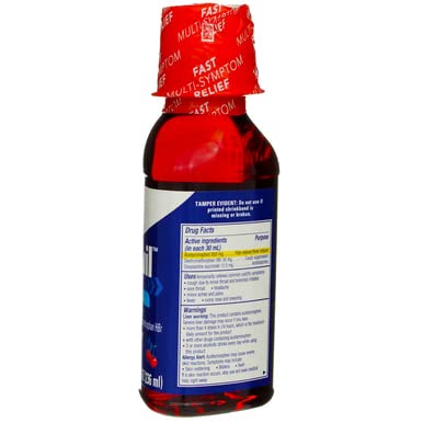 Vicks Nyquil Cold & Flu Nighttime Relief Liquid, Cherry Flavor 8 oz (Pack of 3) - Image 6